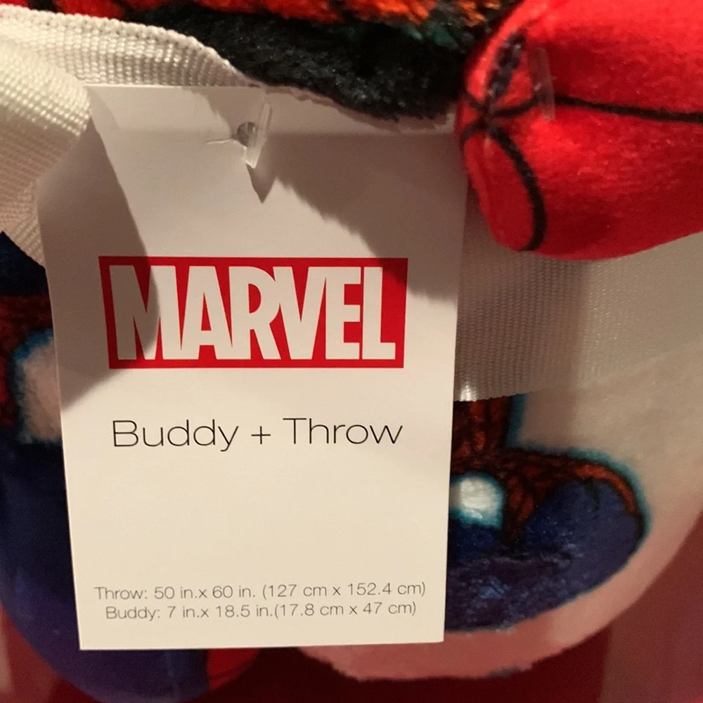 Marvel Spider-Man Holiday throw with pillow buddy